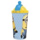 Minions Stor 3D Top Canteen Plastic Tumbler, Blue Yellow